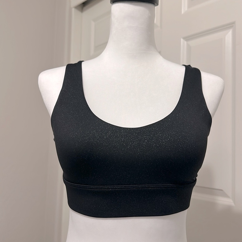 Black Static Strappy Bra